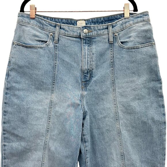 A New Day Vintage Style Ultra High Rise Light Wash Cropped Jeans 16/33R - Picture 2 of 4